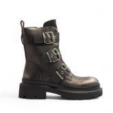 Europeon Union Women Oxide Leather Half Boot #3410